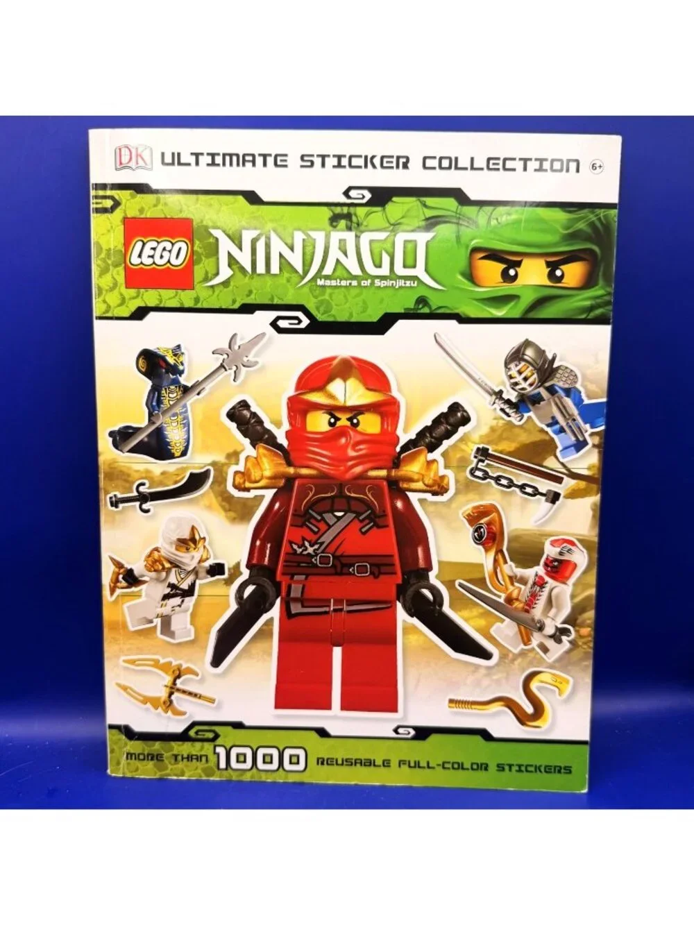 LEGO Ninjago Ultimate 1000 Reusable Sticker Collection Book DK 2012 Partial Used